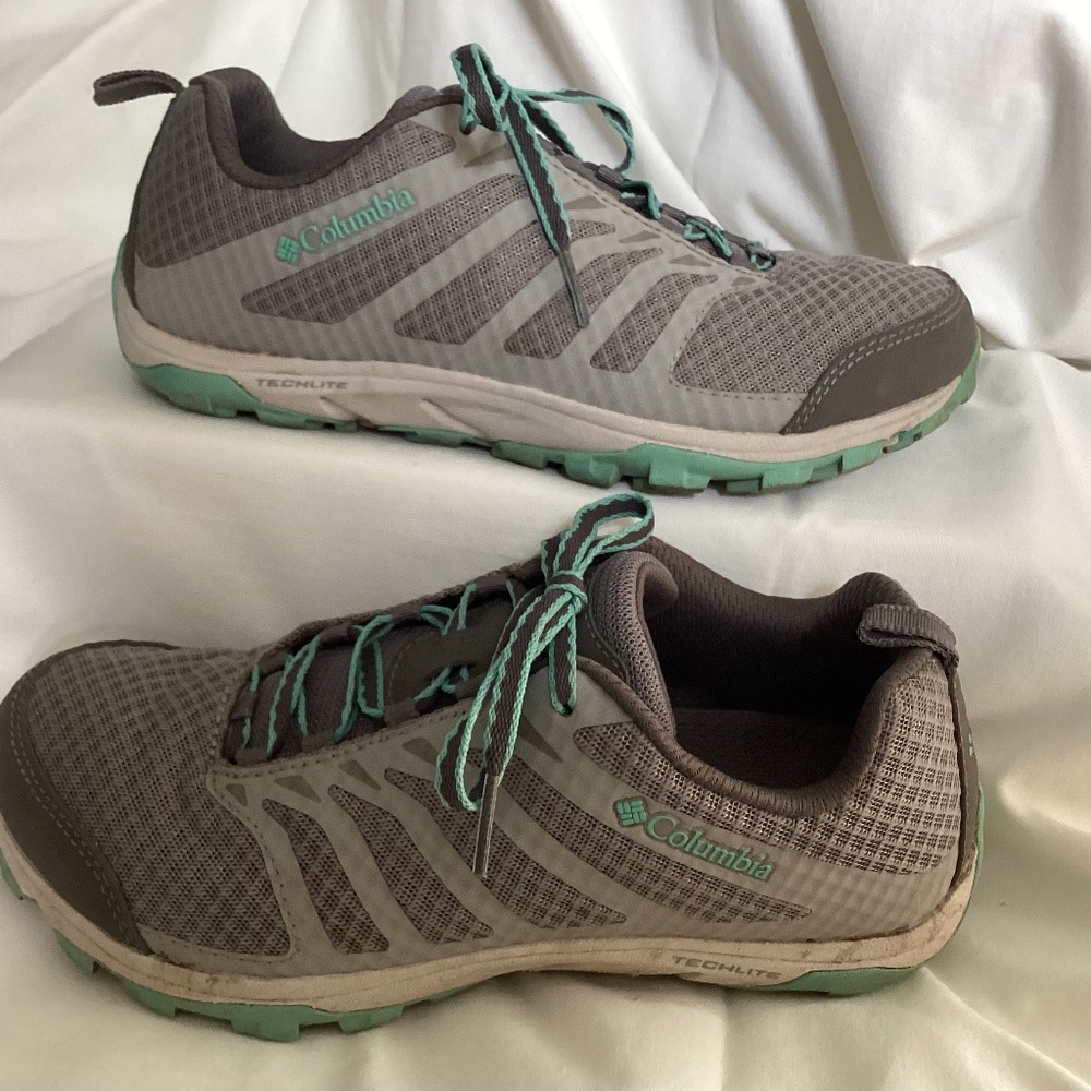 🥾 Columbia Prescott Point hiking shoes sneakers 6.5 gray - Picture 3 of 7